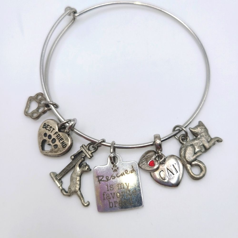 Jk by Thirty-one charm bracelet,  cats